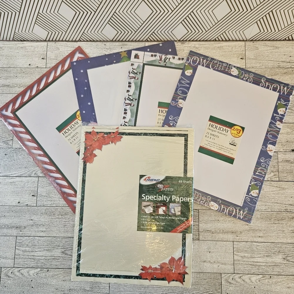 Christmas Stationery Printer Paper Assortment 8.5